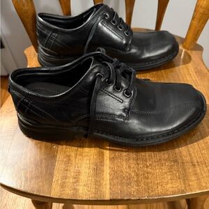 Clarks Bostonian Men’s Lace Up Black Leather Shoes Size 10
